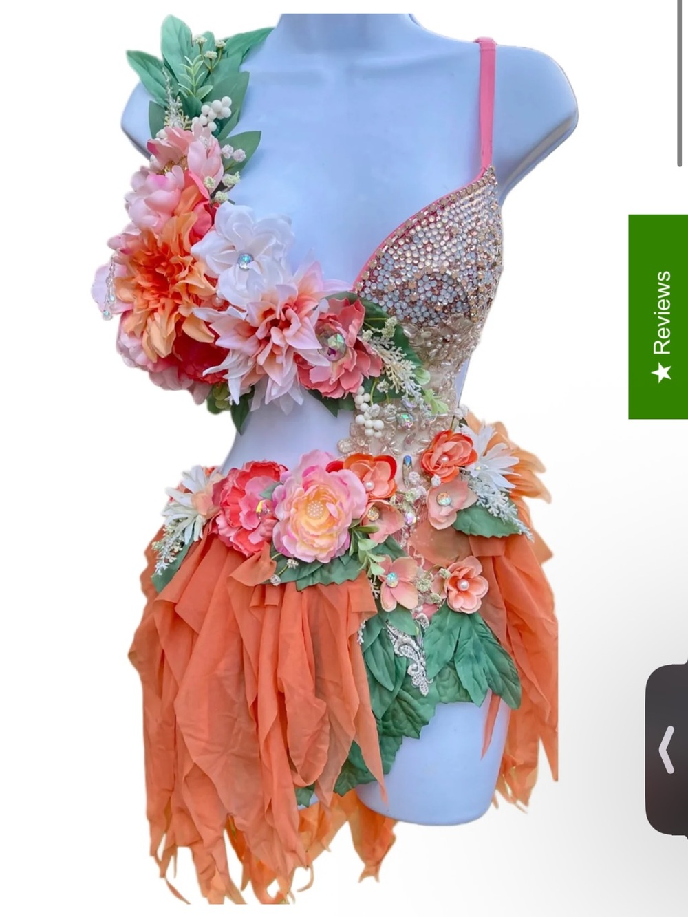 Fairy costume skirt monokini - Picture 3 of 9